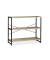 relaxdays Beistellregal braun, schwarz 95,0 x 35,0 x 80,0 cm