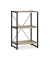 relaxdays Beistellregal braun, schwarz 50,0 x 35,0 x 80,0 cm