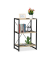 relaxdays Beistellregal braun, schwarz 50,0 x 35,0 x 80,0 cm