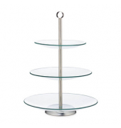 Etagere transparentsilber 40,0 cm