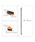 relaxdays Fugenbürsten-Set schwarz/orange Kunststoff