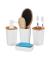 relaxdays Badaccessoires-Set weiß
