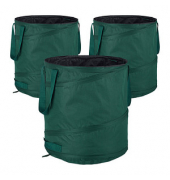 Gartenabfallsäcke 10026437_0, grün, 3x85 Liter, mit Griff