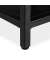 Couchtisch, 42cm (H), 100x50cm (BxT), rechteckig, transparent / schwarz