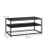 Couchtisch, 42cm (H), 90x50cm (BxT), rechteckig, schwarz / schwarz