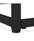 Couchtisch, 42cm (H), 90x50cm (BxT), rechteckig, transparent / schwarz