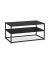 Couchtisch, 42cm (H), 90x50cm (BxT), rechteckig, schwarz / schwarz