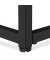 Couchtisch, 42cm (H), 90x50cm (BxT), rechteckig, schwarz / schwarz