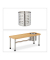 Küchen-Organizer braun, silber 55,0 x 18,0 x 21,0 cm Küchen-Organizer