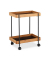 relaxdays Servierwagen braun, schwarz 46,0 x 28,0 x 57,0 cm