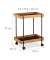 relaxdays Servierwagen braun, schwarz 46,0 x 28,0 x 57,0 cm