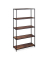 relaxdays Beistellregal braun/schwarz 77,0 x 33,0 x 150,0 cm