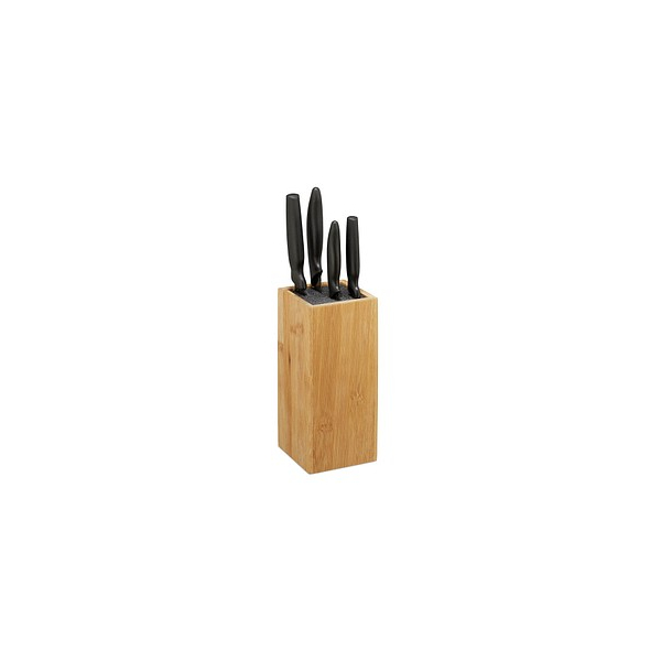 4052025276461 - Relaxdays Messerblock Bambus Messeraufbewahrung mit Borsten universal Messerhalter unbestückt 23x105x105 cm natur 4052025276461 - Relaxdays Messerblock Bambus Messeraufbewahrung mit Borsten universal Messerhalter unbestückt 23x105x105 cm natur