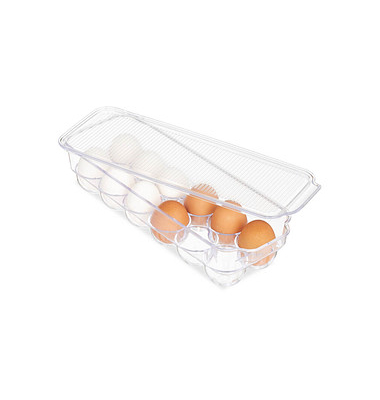 relaxdays Eierbox 8,0 cm hoch transparent