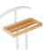 relaxdays Herrendiener weiß Holz 46,0 x 102,0 cm