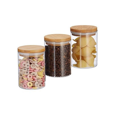 Vorratsdosen 14,0 cm hoch transparent