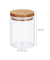Vorratsdosen 14,0 cm hoch transparent