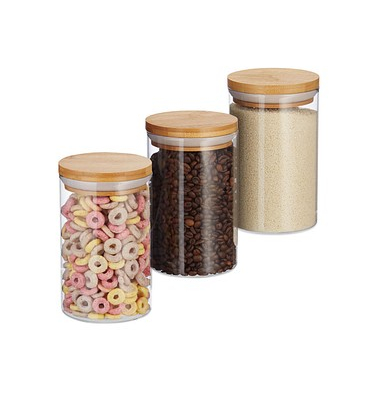 Vorratsdosen 16,0 cm hoch transparent