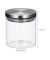 Vorratsdosen 11,0 cm hoch transparent