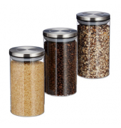 Vorratsdosen Glas 18 cm hoch 1 Liter