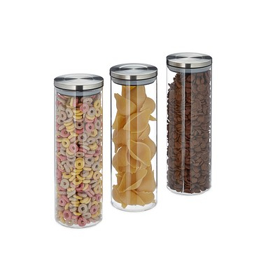 Vorratsdosen 28,0 cm hoch transparent