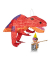 relaxdays Piñata rot/orange Dinosaurier