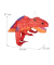relaxdays Piñata rot/orange Dinosaurier