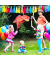 relaxdays Piñata rot/orange Dinosaurier