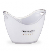 relaxdays Champagnerkühler weiß