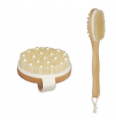 Massagebürsten-Set braun Holz