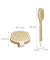 relaxdays Massagebürsten-Set braun Holz