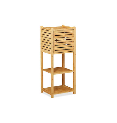 relaxdays Beistellregal braun 35,0 x 29,0 x 87,5 cm