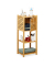 relaxdays Beistellregal braun 35,0 x 29,0 x 87,5 cm