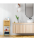 relaxdays Beistellregal braun 35,0 x 29,0 x 87,5 cm
