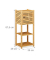 relaxdays Beistellregal braun 35,0 x 29,0 x 87,5 cm