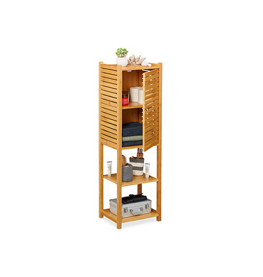 relaxdays Beistellregal braun 35,0 x 29,0 x 113,0 cm