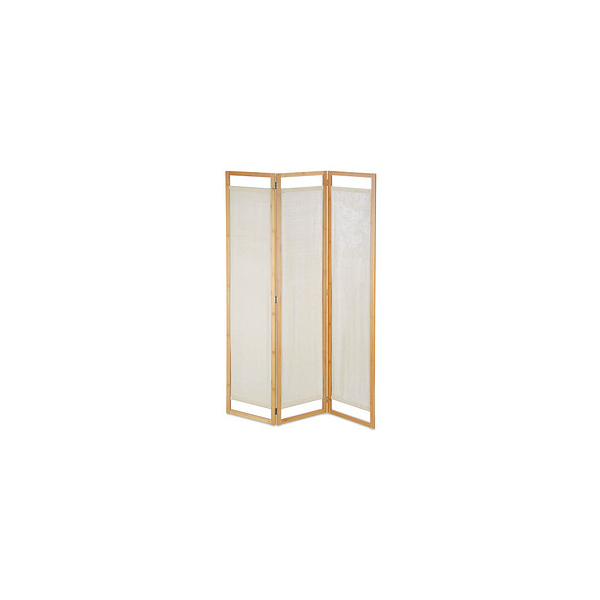 4052025288471 - Paravent 3-teilig faltbarer Raumtrenner mit Sichtschutz aus Bambus und Stoff HxBxT 170x120x15 cm natur - Relaxdays 4052025288471 - Paravent 3-teilig faltbarer Raumtrenner mit Sichtschutz aus Bambus und Stoff HxBxT 170x120x15 cm natur - Relaxdays