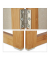 Paravent braun 120,0 x 170,0 cm Paravent
