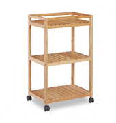 relaxdays Servierwagen braun 47,0 x 32,5 x 77,0 cm
