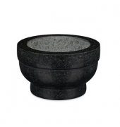 relaxdays Mörser schwarz 20,0 cm 2-tlg.