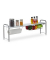 Küchen-Organizer weiß, silber 94,0 x 23,0 x 32,0 cm Küchen-Organizer