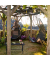 relaxdays Gartentisch schwarz rechteckig