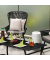 relaxdays Gartentisch schwarz rechteckig