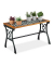 relaxdays Gartentisch braun rechteckig