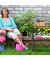 relaxdays Gartentisch braun rechteckig