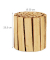 relaxdays Pflanzenständer Holz braun rund 20,0 x 20,5 cm