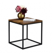 Beistelltisch Holz braun, schwarz 45,0 x 45,0 x 45,0 cm
