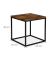 relaxdays Beistelltisch Holz braun, schwarz 45,0 x 45,0 x 45,0 cm