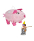 relaxdays Piñata rosa/pink Schwein