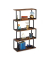 relaxdays Beistellregal braun/schwarz 73,0 x 30,0 x 136,0 cm